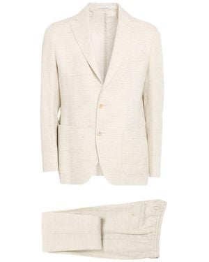 Eleventy Platinum Suit Linen, Wool - White