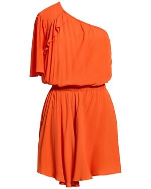 8pm Mini Dress Acetate, Silk - Orange