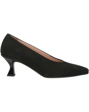 Bruglia Court Shoes Leather - Black