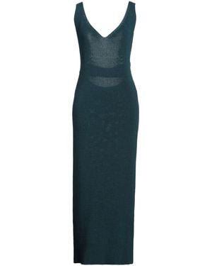 Liviana Conti Deep Maxi Dress Cotton - Blue
