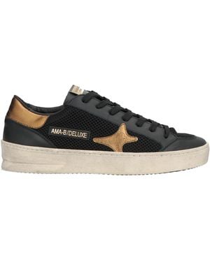 AMA BRAND Trainers Leather, Textile Fibres - Black