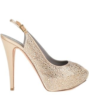 Gina Sandals Leather - Metallic