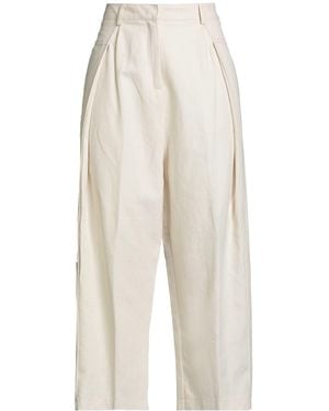 Beatrice B. Pants Cotton, Linen - White