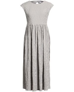 Douuod Midi Dress Cotton, Elastane - Grey