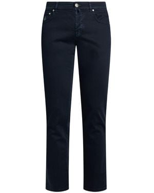 Luigi Borrelli Napoli Midnight Jeans Cotton, Elastane - Blue