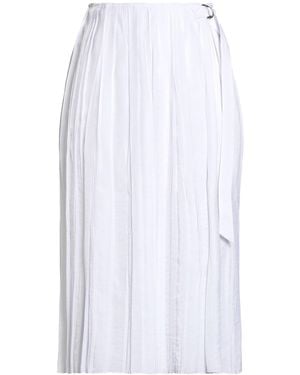Ballantyne Midi Skirt Polyester, Viscose - White