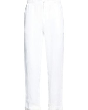 Alpha Studio Pants Linen - White