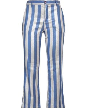 I LOVE MP Pants Viscose, Polyamide, Polyester, Elastane - Blue