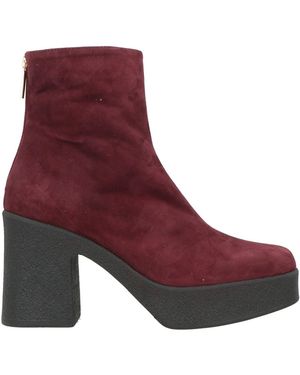 Pollini Ankle Boots Leather - Purple
