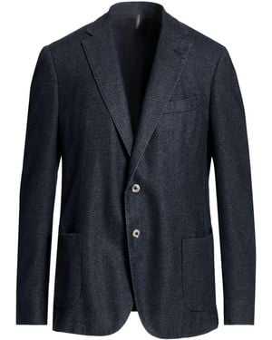 Santaniello Midnight Blazer Wool, Polyester - Blue