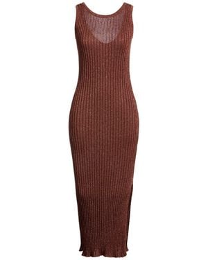 Alexandra Golovanoff Maxi Dress Viscose, Polyacrylic, Metal Fibre - Purple