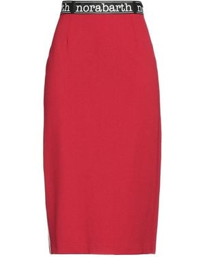 Nora Barth Midi Skirt Viscose, Nylon, Elastane - Red