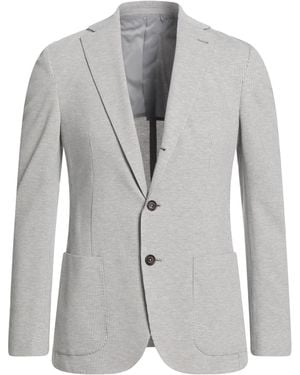 Eleventy Blazer Cotton, Polyester, Goat Skin - Gray
