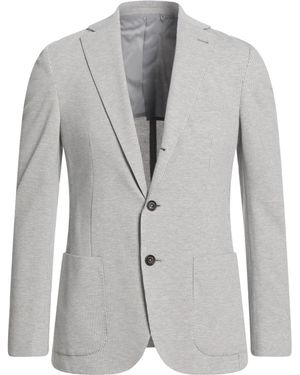 Eleventy Blazer Cotton, Polyester, Goat Skin - Grey