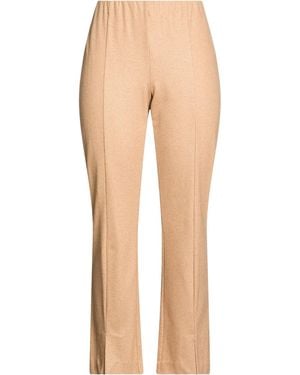 Liviana Conti Camel Trousers Cashmere, Polyamide - Natural