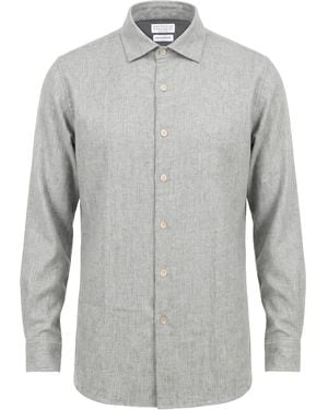 Brunello Cucinelli Camisa - Gris