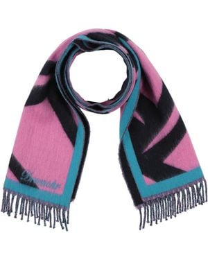 Drumohr Mauve Scarf Wool - Blue