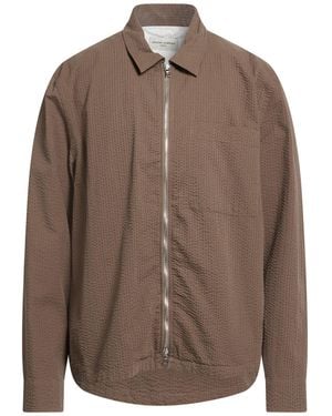Officine Generale Shirt Cotton, Polyamide - Brown