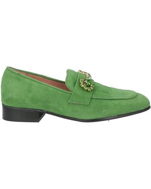 Bianca Di Loafers Leather - Green