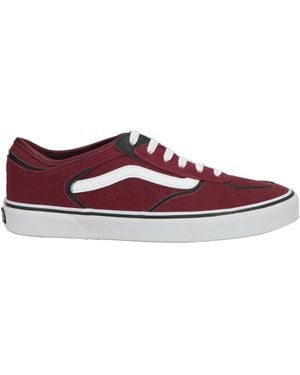 Vans Burgundy Sneakers Leather - Red