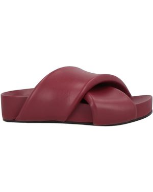 Jil Sander Sandals Leather - Purple