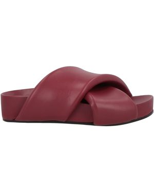 Jil Sander Sandals Leather - Purple