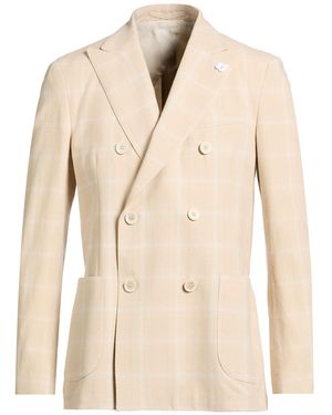 Lardini Blazer Viscose, Cotton - Natural