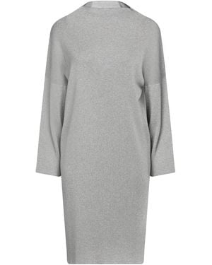 Soallure Light Mini Dress Viscose, Metallic Fibre, Polyamide - Grey