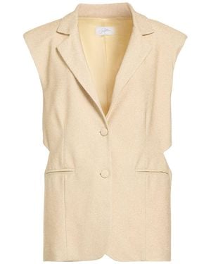Soallure Blazer Viscose, Polyester, Polyamide, Elastane - Natural