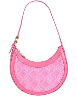 Marine Serre Handbag Leather, Textile Fibers - Pink