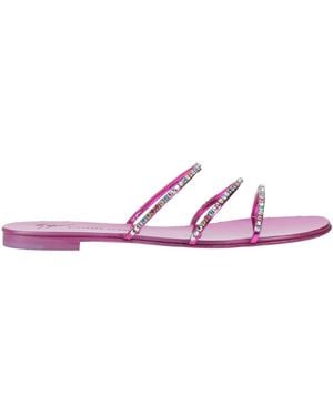 Giuseppe Zanotti Fuchsia Sandals Leather - Pink