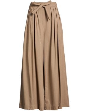 Manila Grace Pants Polyester, Viscose, Elastane - Natural