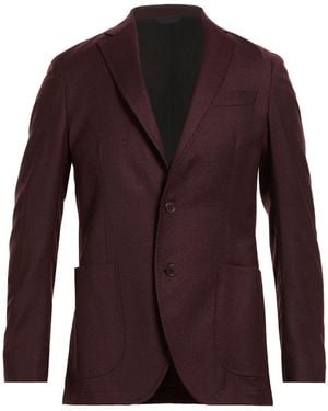 Tombolini Burgundy Blazer Virgin Wool, Elastane - Purple