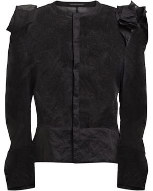 Yohji Yamamoto Shirt Cotton, Silk - Black