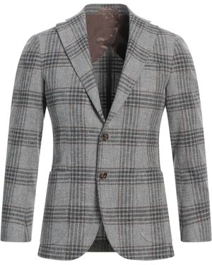 Barba Napoli Blazer Virgin Wool, Polyamide - Gray