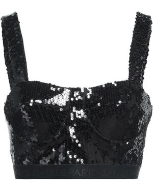 Gaelle Paris Top Polyester, Elastane - Black