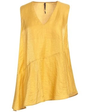 Manila Grace Top Linen, Polyamide - Yellow