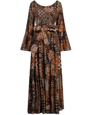 813 Ottotredici Maxi Dress Cotton - Brown