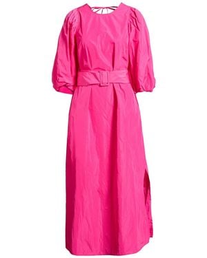 Maliparmi Fuchsia Midi Dress Polyester - Pink