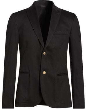 Daniele Alessandrini Blazer Cotton, Elastane - Black