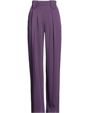 Manila Grace Pants Viscose, Elastane - Purple
