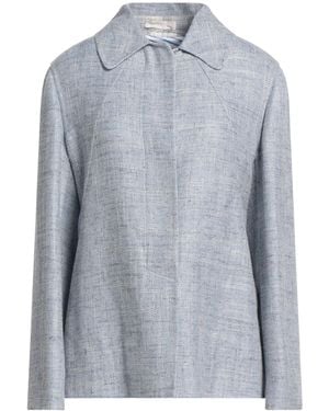 Fedeli Jacket Viscose, Virgin Wool, Linen, Nylon - Blue
