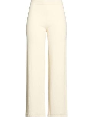 Gentry Portofino Ivory Trousers Virgin Wool, Cashmere - Natural