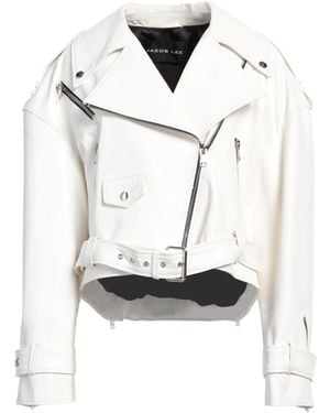 JACOB LEE Jacket Lambskin - White