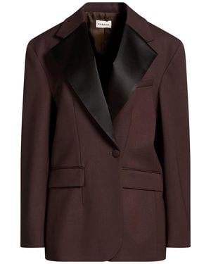 P.A.R.O.S.H. Blazer Virgin Wool, Elastane - Brown