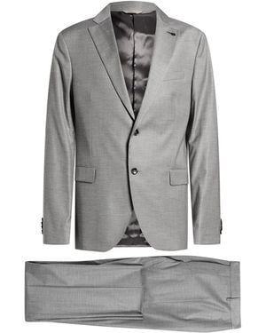 Paoloni Suit Virgin Wool, Viscose, Elastane - Gray