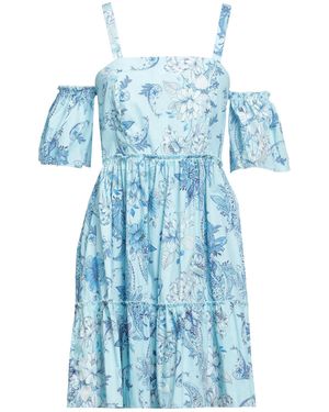 Liu Jo Sky Mini Dress Cotton - Blue