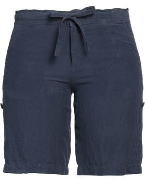 120% Lino Shorts & Bermuda Shorts - Blue