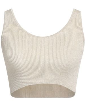 Roberto Collina Top Viscose, Metallic Polyester - White