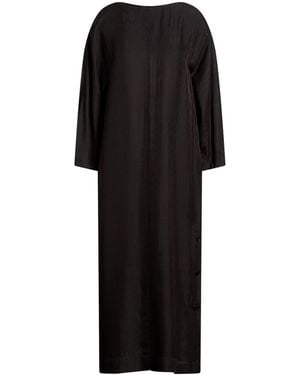 Agnona Midi Dress Viscose, Silk - Black